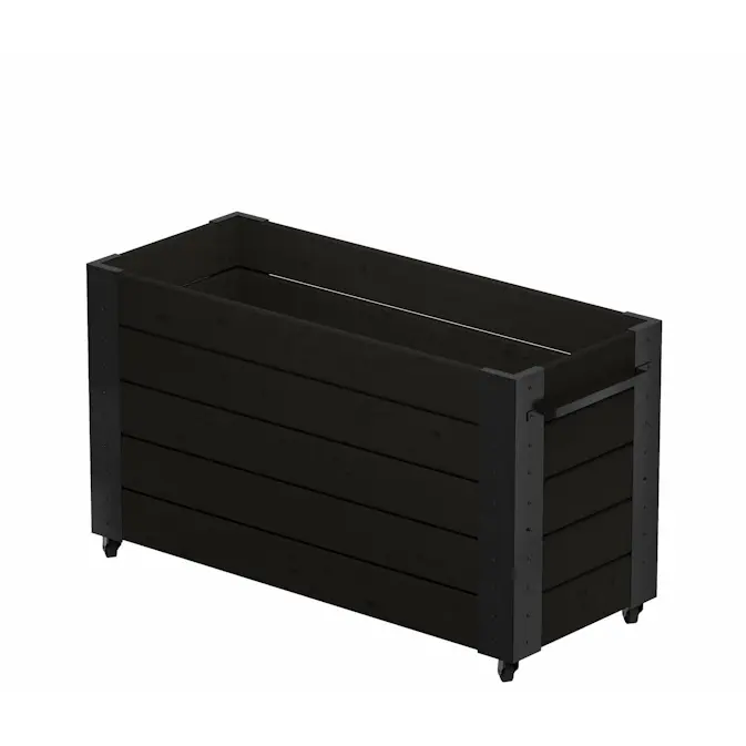 Blomsterkasse PLUS Cubic med Hjul 50 x 120 x 70
