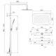 Takduschset Strand Stainless Titan TI-501XL 150 cc