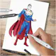 Hobbysett Creativ Company DIY Kit Illustrasjon Superman