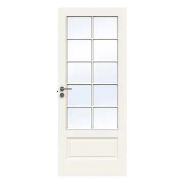 Innerdør Swedoor Compact SP10 Hvit Fasettslipt Glass
