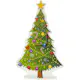 Juledekor Star Trading Windo Gran