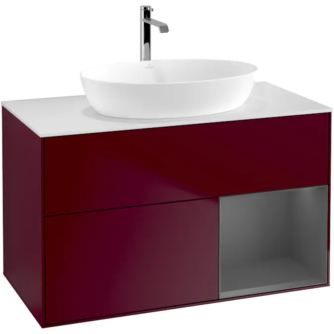 Tvättställsskåp Villeroy & Boch Finion med 2 Lådor Hylla och Bänkskiva för Fristående Tvättställ från Artis & Collaro