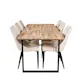Spisegruppe Venture Home Cirebon med 6stk Leone Stoler
