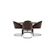 Spisegruppe Venture Home Kaseidon Ø100 cm med 4 stk Evening Stoler
