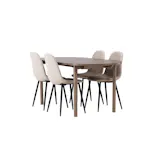 Spisegruppe Venture Home Andy med 4 Polar Stoler