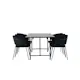 Spisegruppe Venture Home Astrid med 6 Selma Stoler