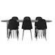 Spisegruppe furniture/fashion Stone med 6 Polar Stoler