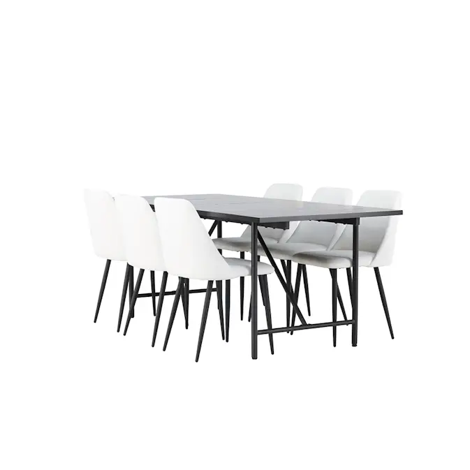 Spisegruppe Venture Home Astrid med 6 Night Stoler