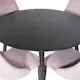 Spisegruppe Venture Home Dipp Ø115 cm med 4 Leone Stoler