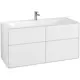 Tvättställsskåp Villeroy & Boch Finion med 4 Lådor för Inbyggt Tvättställ