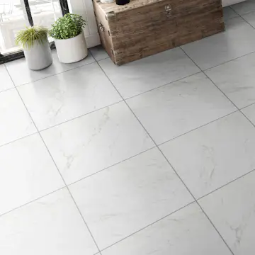 Klinker Coem Ceramiche Marmor B. Carrara SemiPolert Hvit 60x60 cm
