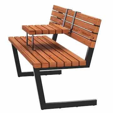 Benk PLUS Relax 150 cm med Hengebord