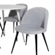 Spisegruppe Venture Home Plake med 4 Valentina Stoler Manchester Rundt