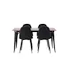 Spisegruppe Venture Home Tempe 140 cm med 4 Polar Stoler