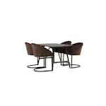 Spisegruppe Venture Home Kaseidon med 4 stk Evening Stoler