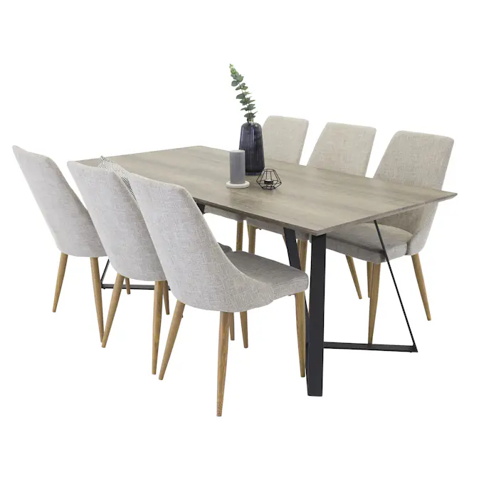 Spisegruppe Venture Home Madde med 6 Laura Stoler