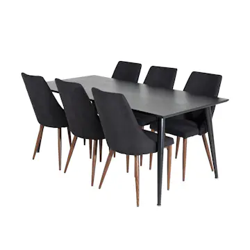 Spisegruppe Venture Home Dipp med 6 Leone Stoler