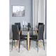 Spisegruppe Venture Home Plaza Ø100 cm med 4st Slim Spisestoler