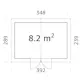 Redskapsbod Palmako Nils 8,2 m2