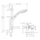 Dusjsett Hansgrohe Croma 100 Ecostat Comfort 150 cc