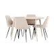 Spisegruppe Venture Home Flora Ø120 cm med 4st Night Spisestoler