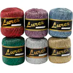 Garn Creativ Company Lurex Ass Farger 160 m 6x25 g/1 Pk