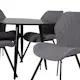 Spisegruppe Venture Home Plaza med 4stk Gemma Stoler