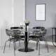 Spisegruppe Venture Home Estelle med 4 Aris Stoler Polyester