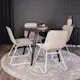 Spisegruppe Venture Home Plaza med 4stk Cirebon Stoler
