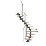 Plassbesparende Trapp Dolle Cork Eik 1/2-Sving Classic II