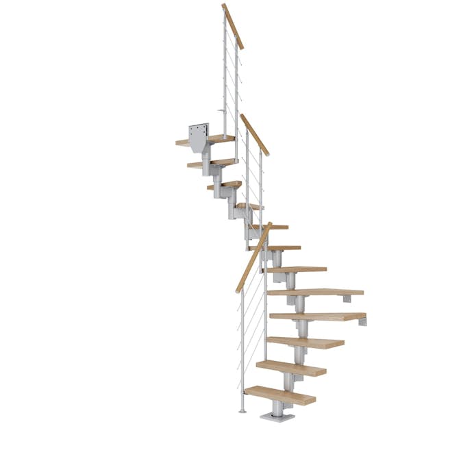 Plassbesparende Trapp Dolle Dublin Eik 1/2-Sving Style6