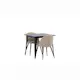 Spisegruppe Venture Home Tempe med 2 Velvet Stitches Stoler