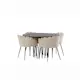 Spisegruppe furniture/fashion Stone med 4 Limhamn Stoler Rundt
