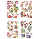 3D Motiv Creativ Company Blomster og Fugler 4 ark/1 Pk