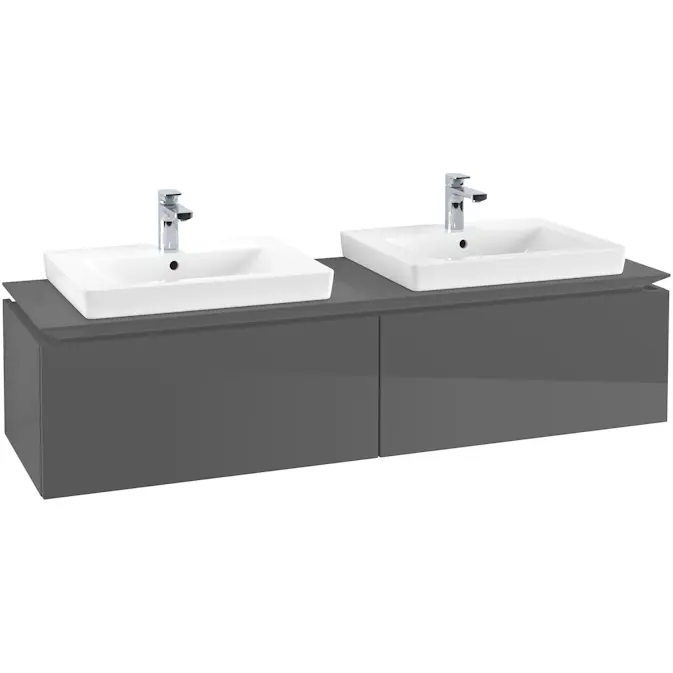 Tvättställsskåp Villeroy & Boch Legato Kompakt 1600 med 2 Lådor för Två Tvättställ från Finion & Subway