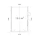 Garasjebod Palmako Roger 19 m2 med Leddport
