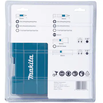 Bitssett Makita B-66880 35 deler