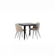 Spisegruppe Venture Home Tempe med 2 Velvet Stitches Stoler