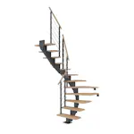 Plassbesparende Trapp Dolle Hamburg Bøk Oljet 1/2-Sving Design