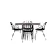 Spisegruppe furniture/fashion Stone round Ø 120 cm med 4 Dyrön Stoler