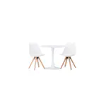 Spisegruppe Venture Home Hamden Ø80 cm med 2 stk Zeno Stoler
