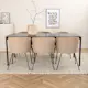Spisegruppe Venture Home Paris med 6 Bergen Stoler Polyesterlinen