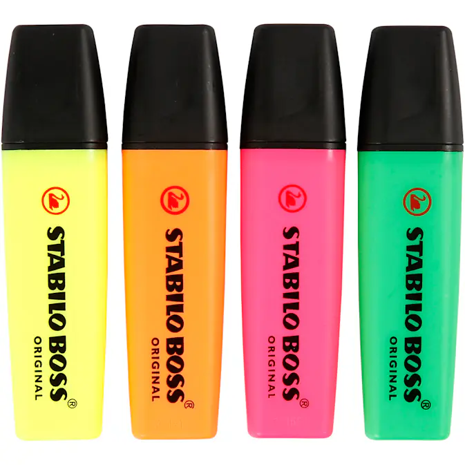 Tekstmarkør Creativ Company 4 stk/1 Pk