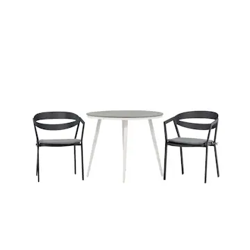 Cafégruppe Venture Home Break Ø90 cm med 2 Slit Stoler