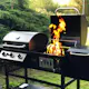 Gass/Kullgrill Metalcraft Cleveland med Røyk