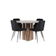 Spisegruppe Venture Home Olivia Ø110 med 4 stk Night Stoler