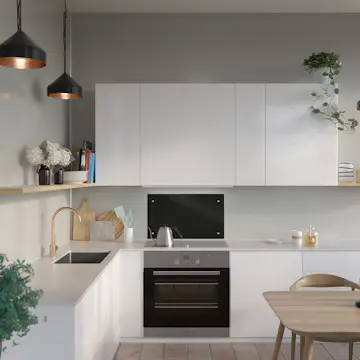 Glassplate Fibo Herdet Svart Glass