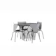 Spisegruppe furniture/fashion Stone med 4 Estes Stoler