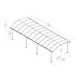Dobbel Carport Canopia av Palram Arcadia i Metall 3,6x8,5 m