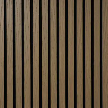 Akustikpanel Wood on wall Ek Gråbrunlackad
